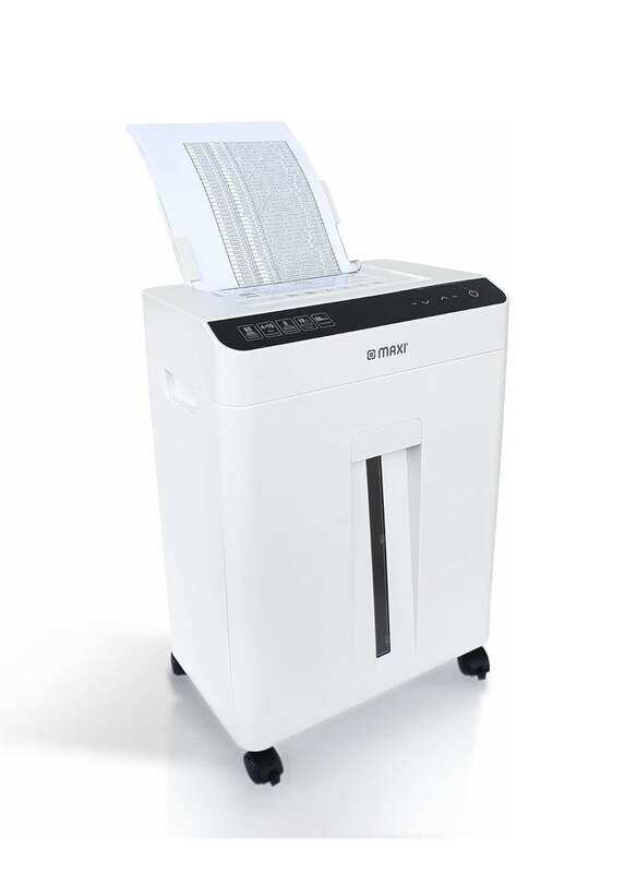 Maxi AFS60 6 Sheets Auto-Feed Paper Shredder Cross Cut with Overheating Protection, White
Maxi AFS60 6 Sheets Auto-Feed Paper Shredder Cross Cut with Overheating Protection, White