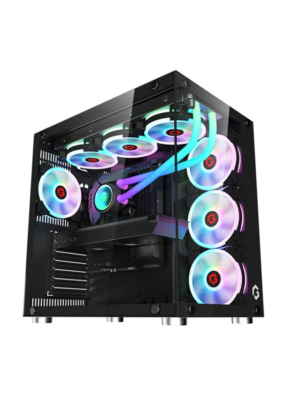 Generic Gameon Emperor Midnight II Series ARGB+Remote 7 Fans Mid Tower Gaming Case, Black
Generic Gameon Emperor Midnight II Series ARGB+Remote 7 Fans Mid Tower Gaming Case, Black