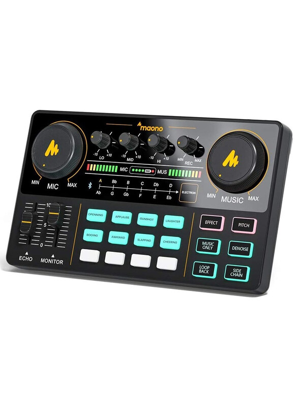 Maono Caster Lite Portable All In One Podcast Production Studio, AU-AM200, Black
Maono Caster Lite Portable All In One Podcast Production Studio, AU-AM200, Black