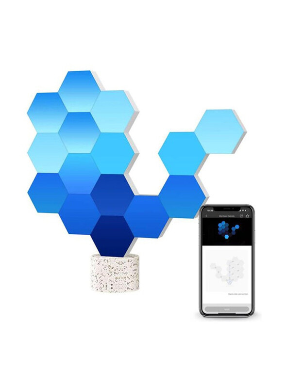 Cololight RGB Hexagon Lamp Modular Touch Lights Control Via App with Apple Homekit/Amazon Alexa/Google Home for Gaming Lights, Blue
Cololight RGB Hexagon Lamp Modular Touch Lights Control Via App with Apple Homekit/Amazon Alexa/Google Home for Gaming Lights, Blue