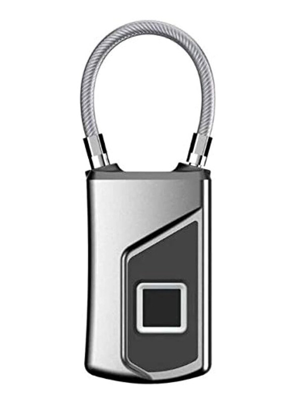 Generic Skeido USB Rechargeable Smart Keyless Fingerprint Lock IP66 Waterproof anti-Theft security Padlock Door Luggage Case Lock, Silver
Generic Skeido USB Rechargeable Smart Keyless Fingerprint Lock IP66 Waterproof anti-Theft security Padlock Door Luggage Case Lock, Silver