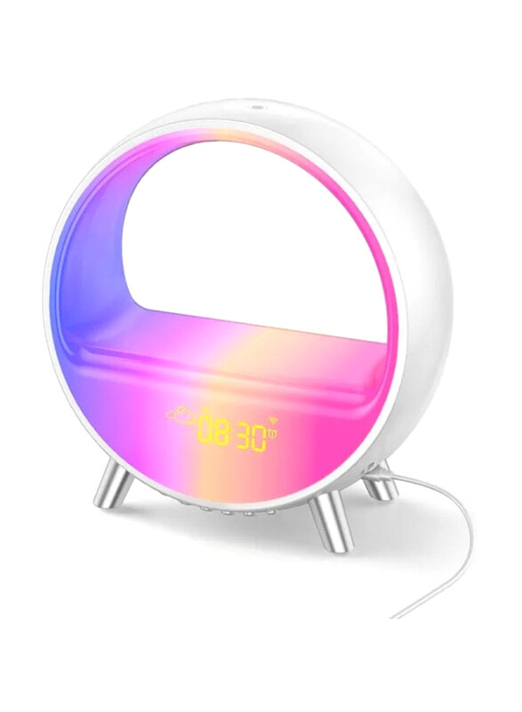 Generic LED Smart Alarm Clock Speaker, Colorful LED Wake Up Light Voice APP Control, White
Generic LED Smart Alarm Clock Speaker, Colorful LED Wake Up Light Voice APP Control, White