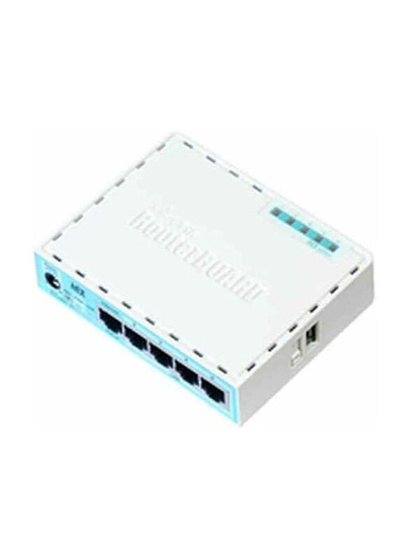 MikroTik RB750GR3 Built-in Ethernet Connector Cable Router, RB750GR3, Turquoise/White
MikroTik RB750GR3 Built-in Ethernet Connector Cable Router, RB750GR3, Turquoise/White