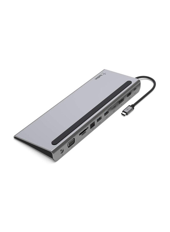 Generic Belkin USB C Hub 11-In-1 Multiport Adapter Dock for Macbook Pro/Air/Xps and More, Grey
Generic Belkin USB C Hub 11-In-1 Multiport Adapter Dock for Macbook Pro/Air/Xps and More, Grey