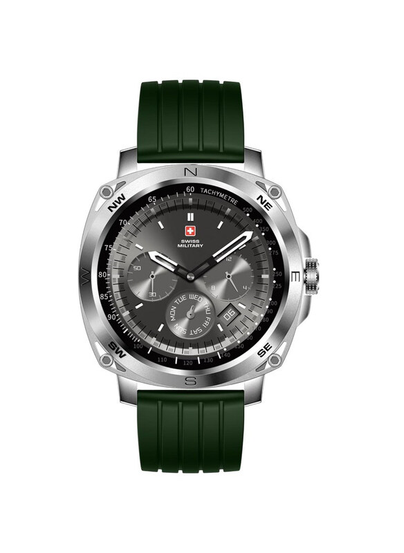 Swiss Military DOM4 1.43-inch AMOLED Display Smartwatch with Bluetooth Calling, Silver/Green
Swiss Military DOM4 1.43-inch AMOLED Display Smartwatch with Bluetooth Calling, Silver/Green