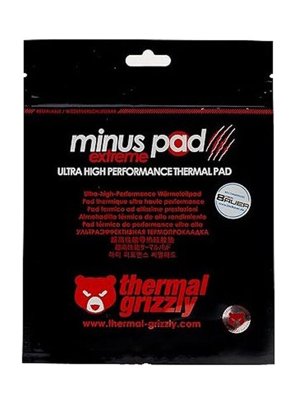 Thermal Grizzly Minus Pad Extreme Thermal Pad, TG-MPE-100-100-05-R, Pink
Thermal Grizzly Minus Pad Extreme Thermal Pad, TG-MPE-100-100-05-R, Pink