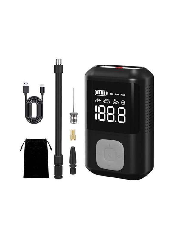 Lydsto 1S Car Inflatable Compact & Portable Electric Air Compressor with 2000 mAh Built-in Rechargeable Battery LED Display SOS Flashlight & High Pres
Lydsto 1S Car Inflatable Compact & Portable Electric Air Compressor with 2000 mAh Built-in Rechargeable Battery LED Display SOS Flashlight & High Pres