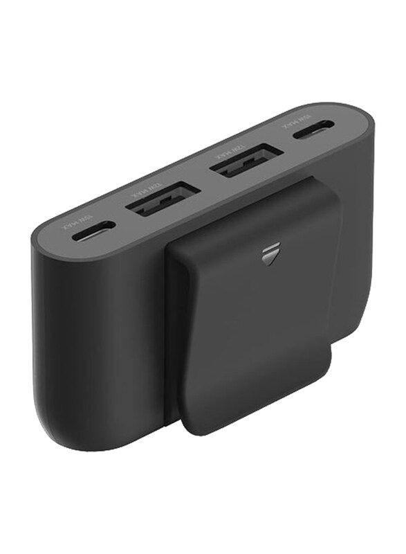 Belkin 4-Port USB Power Extender with Built in 2-Meter Cable, 2 USB-C & 2 USB-A Ports, USB Adapter with 30W Output, Black
Belkin 4-Port USB Power Extender with Built in 2-Meter Cable, 2 USB-C & 2 USB-A Ports, USB Adapter with 30W Output, Black