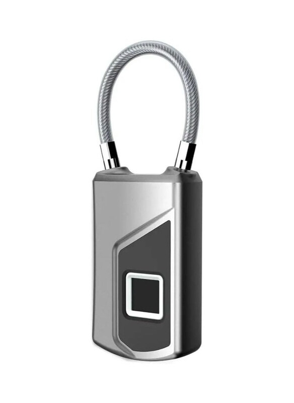 Smart Keyless Fingerprint Lock Anti-Theft security Padlock Door Luggage Case Lock, Silver
Smart Keyless Fingerprint Lock Anti-Theft security Padlock Door Luggage Case Lock, Silver