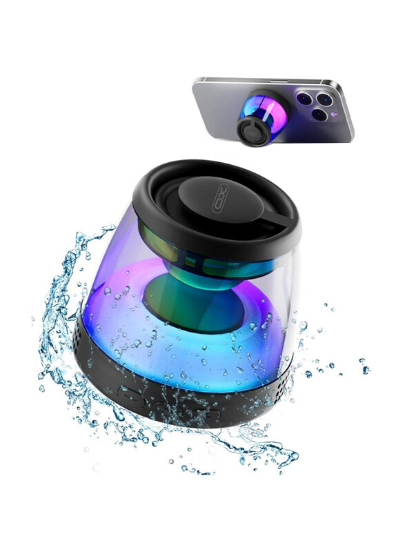 Generic Magnetic Bluetooth Speaker, XO Portable Bluetooth Speaker with RGB Light, Black/Clear
Generic Magnetic Bluetooth Speaker, XO Portable Bluetooth Speaker with RGB Light, Black/Clear