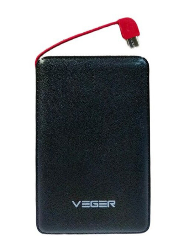 Veger V58 15000mAh Wired Fast Charging Power Bank with Slim Battery Charger, 5W, Black
Veger V58 15000mAh Wired Fast Charging Power Bank with Slim Battery Charger, 5W, Black