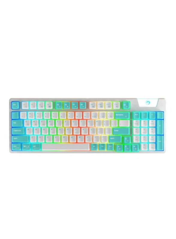 Generic Marvo KG972W EN-BL+WH Mechanical Wireless Gaming Keyboard with Suspended GASKET Structure, White
Generic Marvo KG972W EN-BL+WH Mechanical Wireless Gaming Keyboard with Suspended GASKET Structure, White