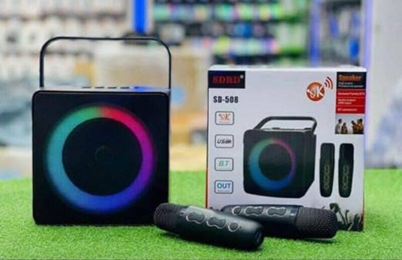 Generic SDRD Wireless Bluetooth Speaker with 2 Microphones Portable Karaoke Machine SD 508 black color
Generic SDRD Wireless Bluetooth Speaker with 2 Microphones Portable Karaoke Machine SD 508 black color