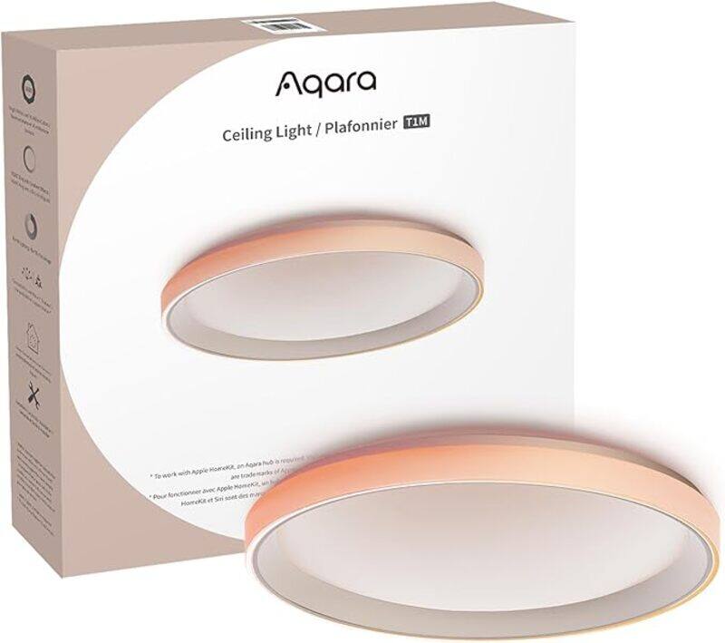 Aqara Aqara LED Ceiling Light T1M with Matter Requires Zigbee 3 0 HUB RGB IC with Gradient Effects and 16 Million Colors
Aqara Aqara LED Ceiling Light T1M with Matter Requires Zigbee 3 0 HUB RGB IC with Gradient Effects and 16 Million Colors