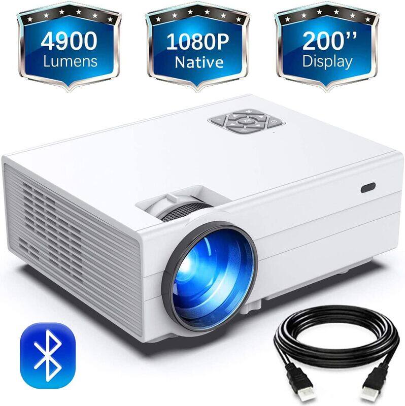FunLites Bluetooth 1080P Projector Brightness Video Projector with 200Display 60 000 Hrs Led Home Theater ProjectorNative 1080P Compatible with Fire T
FunLites Bluetooth 1080P Projector Brightness Video Projector with 200Display 60 000 Hrs Led Home Theater ProjectorNative 1080P Compatible with Fire T
