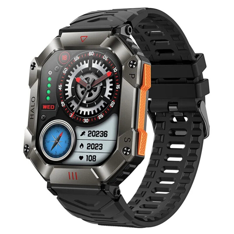 Generic 2-inch Display Bluetooth Smartwatch with IP67 Waterproof Sports Bracelet with Health Monitoring for Men, Black
Generic 2-inch Display Bluetooth Smartwatch with IP67 Waterproof Sports Bracelet with Health Monitoring for Men, Black