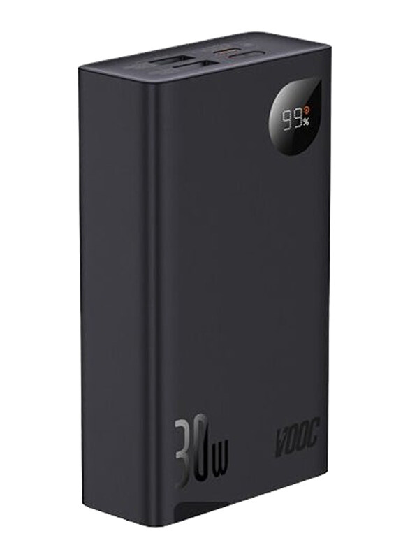 Baseus Adaman2 VOOC Edition 20000mAh Wired Fast Charging Digital Display Power Bank with Lightning and Micro-USB Input, with Flash Light, 30W, Black
Baseus Adaman2 VOOC Edition 20000mAh Wired Fast Charging Digital Display Power Bank with Lightning and Micro-USB Input, with Flash Light, 30W, Black