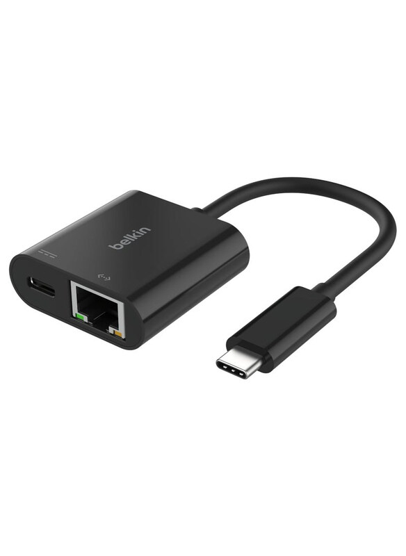 Belkin Connect USB-C to Ethernet + Charge Adapter 100W with Gigabit Ethernet Port and USB-C Port, Black
Belkin Connect USB-C to Ethernet + Charge Adapter 100W with Gigabit Ethernet Port and USB-C Port, Black