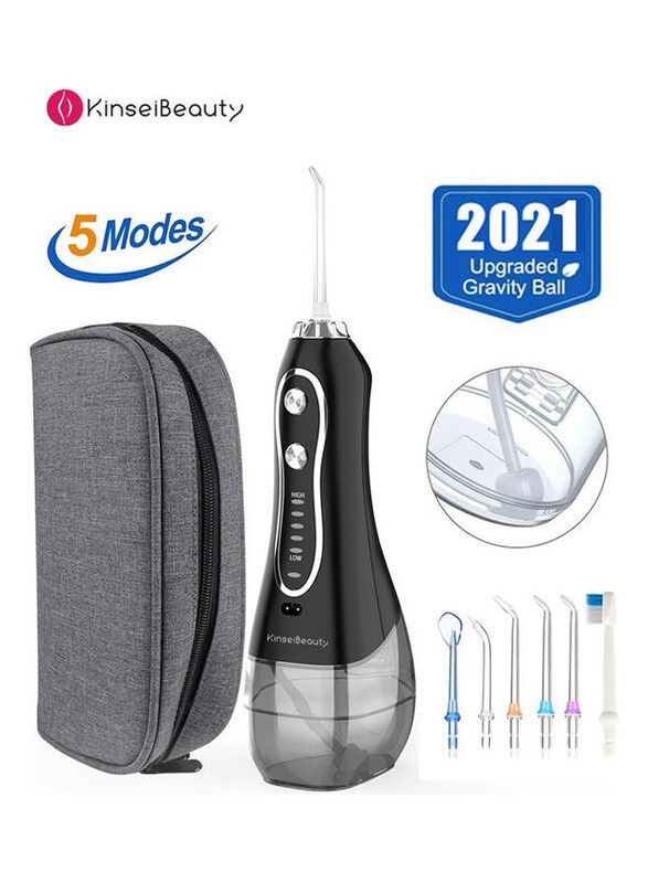 Kinseibeauty IPX7 Waterproof Cordless Portable Dental Water Flosser with Water, Black
Kinseibeauty IPX7 Waterproof Cordless Portable Dental Water Flosser with Water, Black