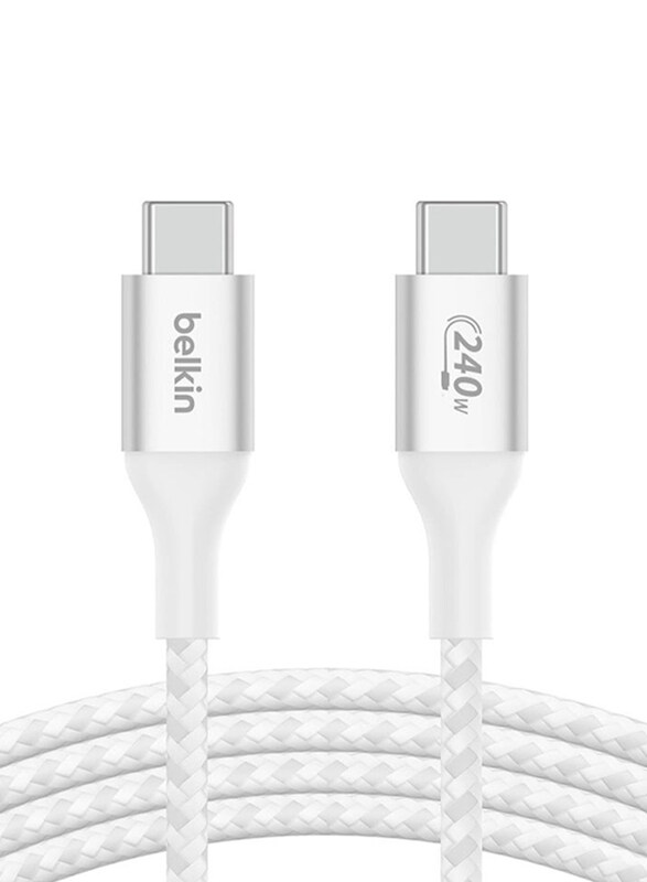 Belkin 1-Meter BoostCharge USB Type-C Power Cable, USB Type-C to USB Type-C, White
Belkin 1-Meter BoostCharge USB Type-C Power Cable, USB Type-C to USB Type-C, White