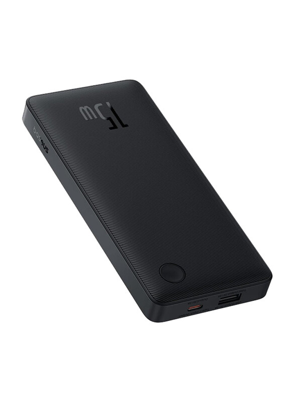 Baseus Airpow Lite 10000mAh Wired Fast Charging Power Bank with Lightning and Micro-USB Input & Dual Ports, with Flash Light, 15W, Black
Baseus Airpow Lite 10000mAh Wired Fast Charging Power Bank with Lightning and Micro-USB Input & Dual Ports, with Flash Light, 15W, Black