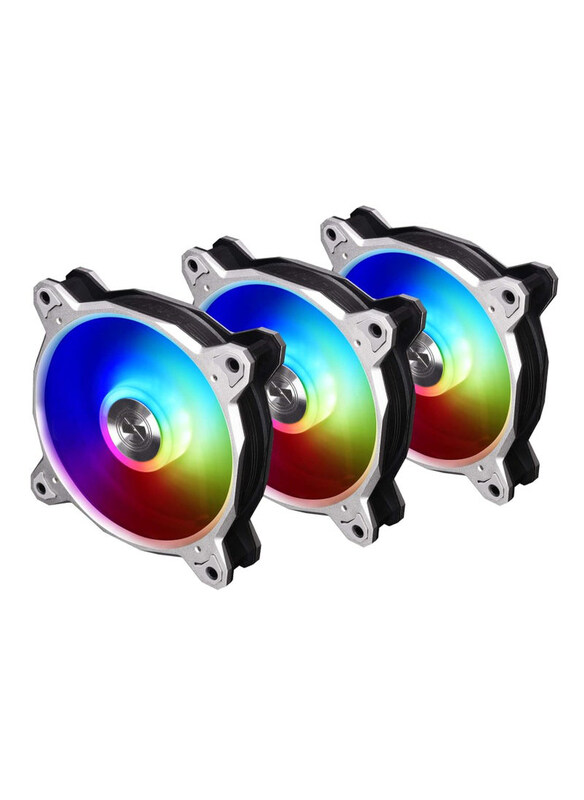 Lian Li Bora Digital Silver 1800Rpm 120mm 5V 5.4W ARGB Cabinet Fan Cooler, 3-Piece, Multicolour
Lian Li Bora Digital Silver 1800Rpm 120mm 5V 5.4W ARGB Cabinet Fan Cooler, 3-Piece, Multicolour