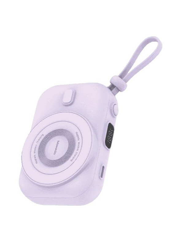 Moxedo 8000mAh Wireless Fast Charging Portable Snap-On Power Bank with Built-in USB-C Cable, 15W, Purple
Moxedo 8000mAh Wireless Fast Charging Portable Snap-On Power Bank with Built-in USB-C Cable, 15W, Purple