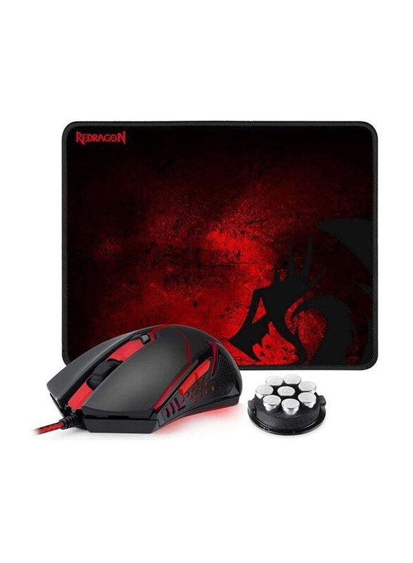Redragon M601-BA Ergonomic Wired Gaming Mouse And Large Mouse Pad for PC Games, Black
Redragon M601-BA Ergonomic Wired Gaming Mouse And Large Mouse Pad for PC Games, Black