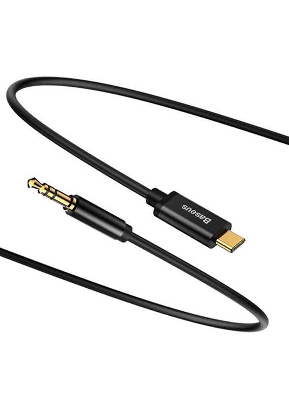 Baseus 1.2-Meter USB Type-C Cord, 3.5mm Male AUX to USB Type-C, CAM01-01, Black
Baseus 1.2-Meter USB Type-C Cord, 3.5mm Male AUX to USB Type-C, CAM01-01, Black