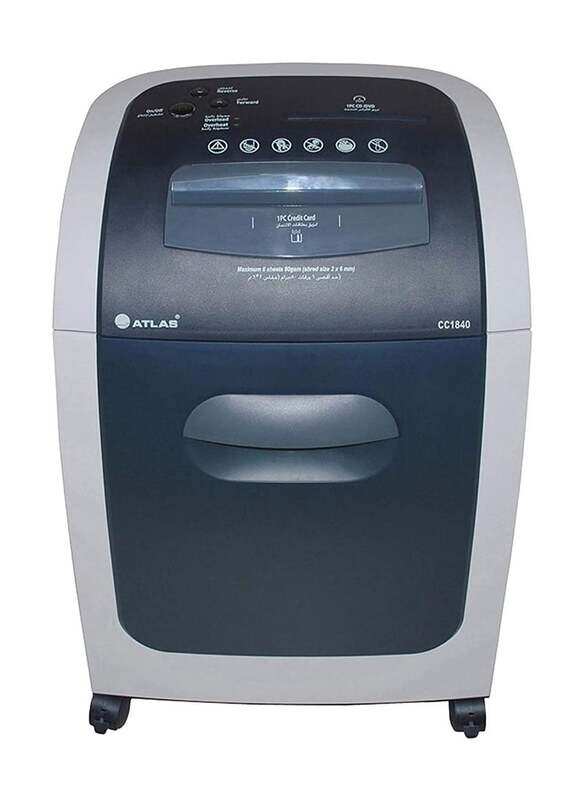 Atlas Cross Cut Shredder 4X44mm with Auto/Stop Reverse Mode To Clear Jams And Solid Steel Cutting Blades, Blue
Atlas Cross Cut Shredder 4X44mm with Auto/Stop Reverse Mode To Clear Jams And Solid Steel Cutting Blades, Blue
