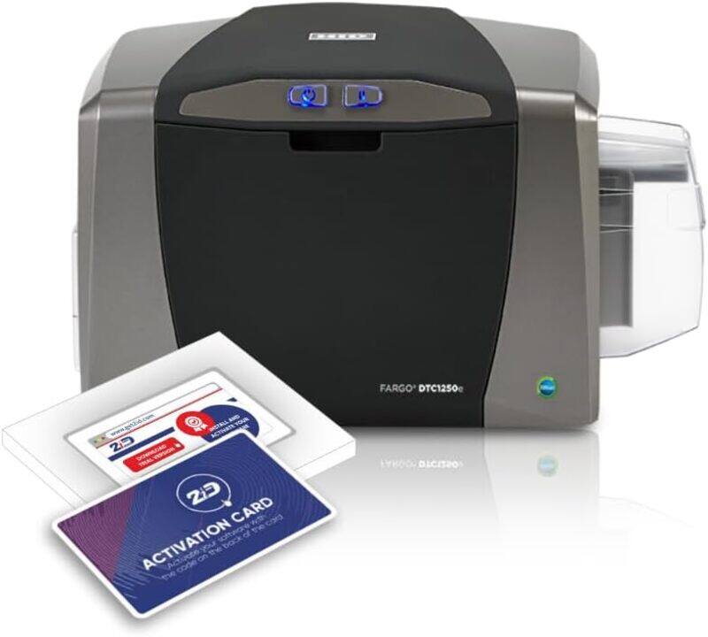 2ID Genuine Fargo DTC1250e Single Sided ID Card Printer 050000 Professional ID Card Machine for Corporate Government Student IDs and More
2ID Genuine Fargo DTC1250e Single Sided ID Card Printer 050000 Professional ID Card Machine for Corporate Government Student IDs and More