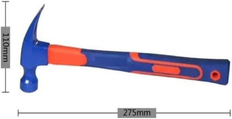Generic Straight Claw Hammer, 18-ounce Hammer with Smooth Head, Fiberglass Non-Slip Shock Absorbing Grip Handle with Tether Hole, 15-Inch-Blue/Orange
Generic Straight Claw Hammer, 18-ounce Hammer with Smooth Head, Fiberglass Non-Slip Shock Absorbing Grip Handle with Tether Hole, 15-Inch-Blue/Orange