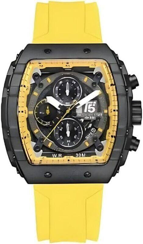 Generic T5 GLIDER SERIES - Yellow Color Watches For Men Waterproof Men's Watch - Square Tonneau Wrist Watches Silicone Band Luminous Calendar
Generic T5 GLIDER SERIES - Yellow Color Watches For Men Waterproof Men's Watch - Square Tonneau Wrist Watches Silicone Band Luminous Calendar