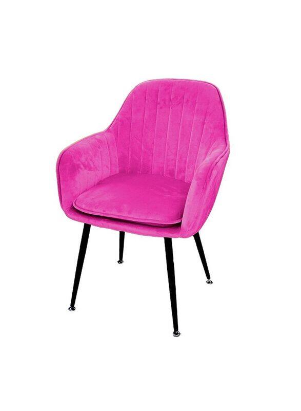 Jilphar Furniture Velvet Covered Seat With Steel Leg Arm Dining Chair, Pink
Jilphar Furniture Velvet Covered Seat With Steel Leg Arm Dining Chair, Pink
