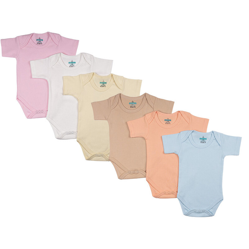 BabiesBasic 100% Super Combed Cotton, Short Sleeves Romper/Bodysuit, for New Born to 24months. Set of 6 - Blue, Orange, Brown, Pink, Lemon, White, 12-
BabiesBasic 100% Super Combed Cotton, Short Sleeves Romper/Bodysuit, for New Born to 24months. Set of 6 - Blue, Orange, Brown, Pink, Lemon, White, 12-