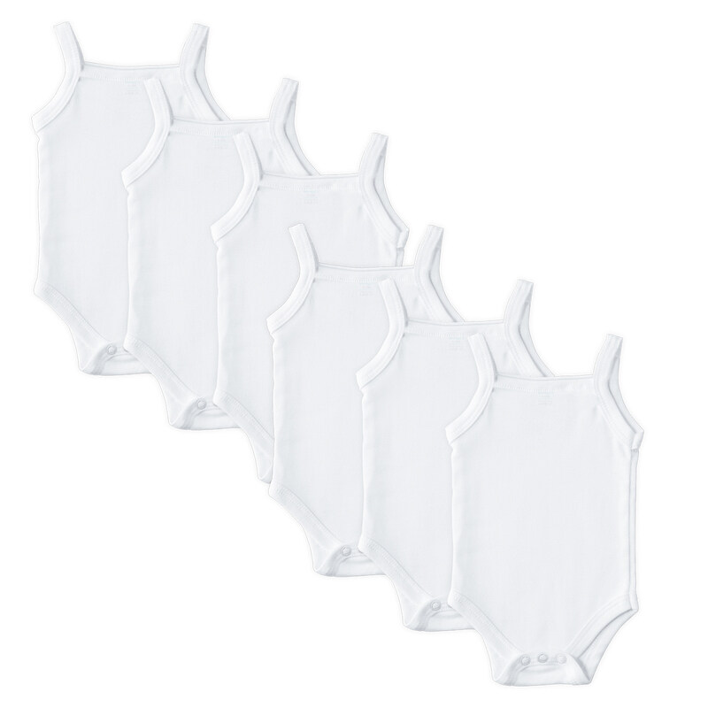 BabiesBasic 100% Super Combed Cotton, Sleeveless Girls Romper/Bodysuit, for New Born to 24months. Set of 6 - White, 6-9 Months , White
BabiesBasic 100% Super Combed Cotton, Sleeveless Girls Romper/Bodysuit, for New Born to 24months. Set of 6 - White, 6-9 Months , White