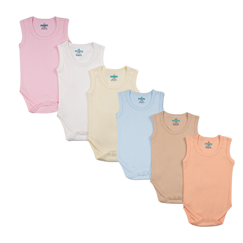 BabiesBasic 100% Super Combed Cotton, SleeveLess Romper/Bodysuit, for New Born to 24months. Set of 6 - Blue, Orange, Brown, Pink, Lemon, White, 9-12 M
BabiesBasic 100% Super Combed Cotton, SleeveLess Romper/Bodysuit, for New Born to 24months. Set of 6 - Blue, Orange, Brown, Pink, Lemon, White, 9-12 M