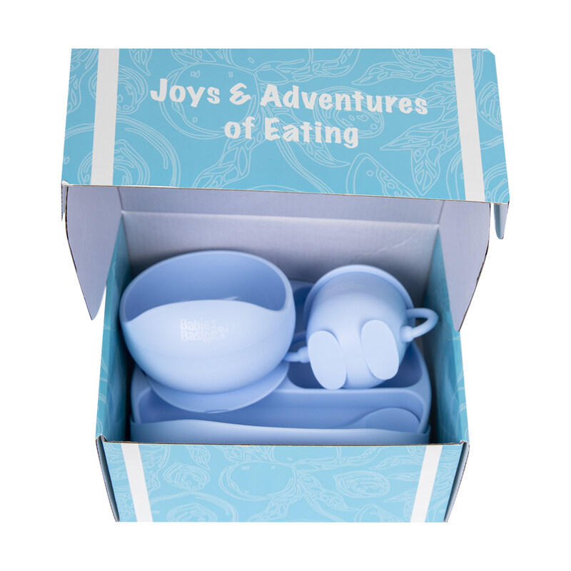 BabiesBasic Feeding Set, 6 Piece, Silicone Set for Self Feeding, Learning & Fine Motor Skills Soft, Easy to Grip, Bib, Bowl, Plate, Mini Utensils, Spo
BabiesBasic Feeding Set, 6 Piece, Silicone Set for Self Feeding, Learning & Fine Motor Skills Soft, Easy to Grip, Bib, Bowl, Plate, Mini Utensils, Spo