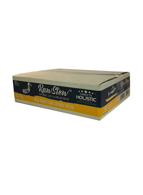Absolute Holistic Raw Stew Chicken And King Salmon Recipe Wet Dog And Cat Food, 24 x 80g
Absolute Holistic Raw Stew Chicken And King Salmon Recipe Wet Dog And Cat Food, 24 x 80g