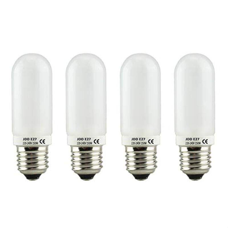 Generic Coopic 4-Piece JDD E27 Photography Modeling Light Lamp Photography Fluorescent Full Spectrum Bulb for Flashes with Standard E27 Socket, 150W, White
Generic Coopic 4-Piece JDD E27 Photography Modeling Light Lamp Photography Fluorescent Full Spectrum Bulb for Flashes with Standard E27 Socket, 150W, White
