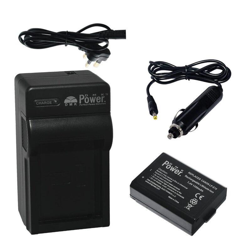 Generic DMK Power LP-E10 1350mAh Battery with TC600C Battery Charger for C' EOS Rebel T3, T5, T6, T7, K X70, T100, EOS 1100D, Black
Generic DMK Power LP-E10 1350mAh Battery with TC600C Battery Charger for C' EOS Rebel T3, T5, T6, T7, K X70, T100, EOS 1100D, Black