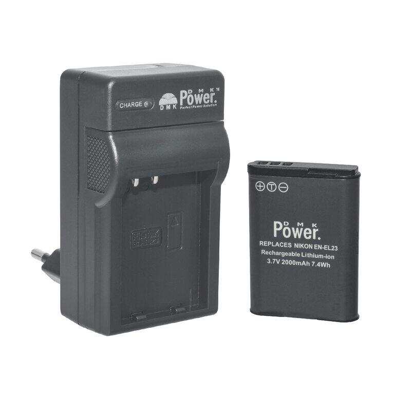 Dmkpower EN-EL23 Battery 2000mAh and TC600E Battery Charger for Nikon CoolPix P600 S810C P900 B700 VFB11702, Black
Dmkpower EN-EL23 Battery 2000mAh and TC600E Battery Charger for Nikon CoolPix P600 S810C P900 B700 VFB11702, Black