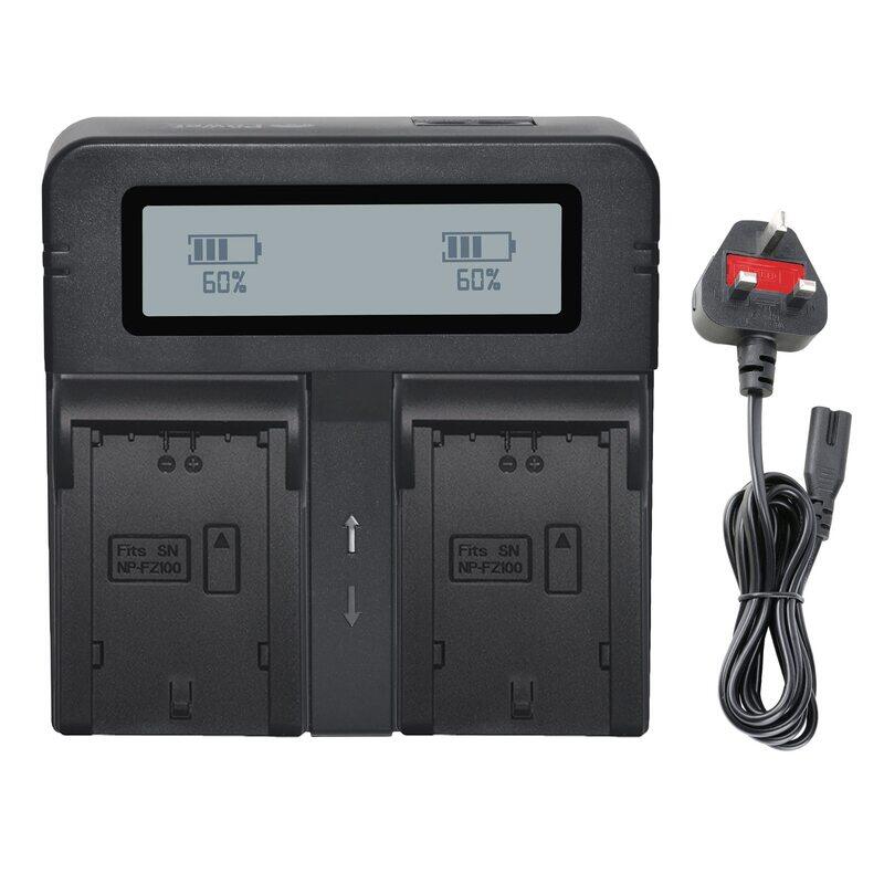Not Applicable DMK Power DMK-DC03 NP-FZ100 Fast Dual Digital Battery Charger for NP-FZ100/BC-QZ1 A7RIII A7R3/a7 III/Alpha 9/Alpha 9R/Alpha 9S Digital Camera, Black
Not Applicable DMK Power DMK-DC03 NP-FZ100 Fast Dual Digital Battery Charger for NP-FZ100/BC-QZ1 A7RIII A7R3/a7 III/Alpha 9/Alpha 9R/Alpha 9S Digital Camera, Black