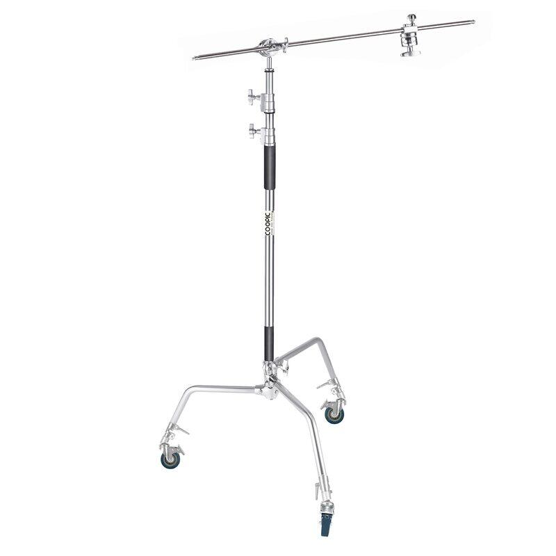 Not Applicable Coopic Stainless Steel C Stand with Holding Arm 2 Grip Head & 3 Wheels for Video Reflector Monolight Photography, Multicolour
Not Applicable Coopic Stainless Steel C Stand with Holding Arm 2 Grip Head & 3 Wheels for Video Reflector Monolight Photography, Multicolour