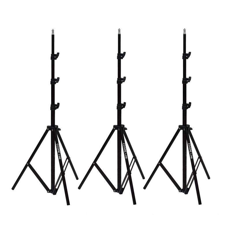 Unspecified Coopic 3 Piece L240 Aluminium Alloy Photo Studio Light Stand, Black
Unspecified Coopic 3 Piece L240 Aluminium Alloy Photo Studio Light Stand, Black