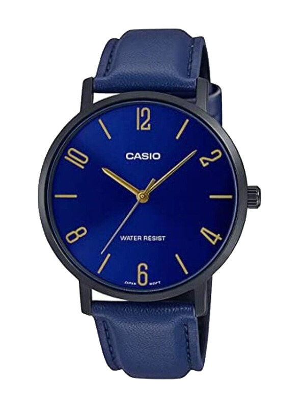 Casio Analog Watch for Men with PU Leather Band & Water Resistant, MTP-VT01BL-2BUDF, Blue
Casio Analog Watch for Men with PU Leather Band & Water Resistant, MTP-VT01BL-2BUDF, Blue
