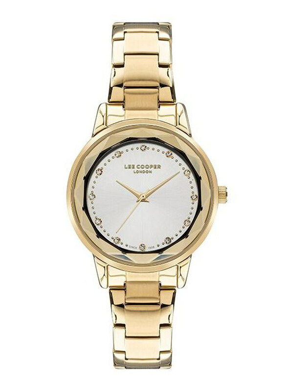 Lee Cooper Analog Watch for Women with Stainless Steel Band, LC07501.120, Gold/White
Lee Cooper Analog Watch for Women with Stainless Steel Band, LC07501.120, Gold/White
