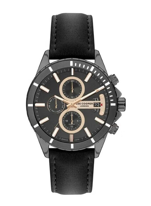 Lee Cooper Analog Watch for Men with Leather Band, Water Resistant & Chronograph, LC07530.066, Grey-Black
Lee Cooper Analog Watch for Men with Leather Band, Water Resistant & Chronograph, LC07530.066, Grey-Black