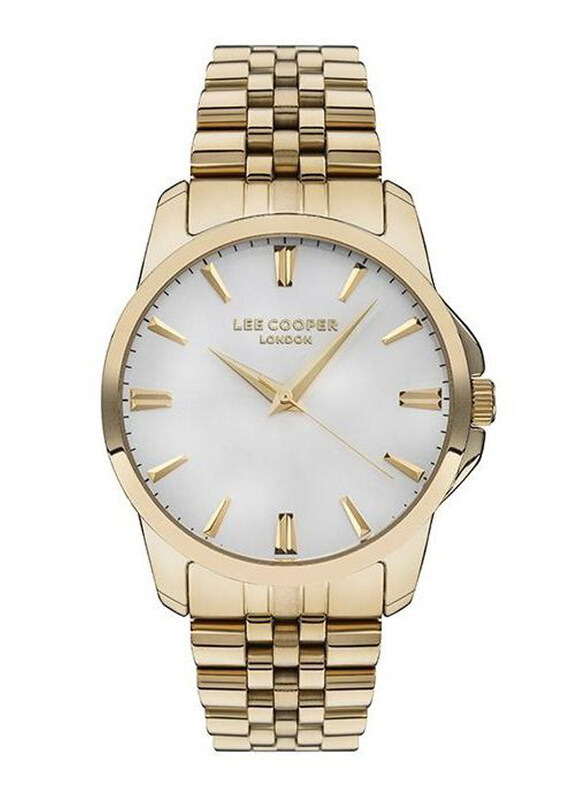 Lee Cooper Analog Watch for Men with Stainless Steel Band, Water Resistant, Lc07443.130, Gold-White
Lee Cooper Analog Watch for Men with Stainless Steel Band, Water Resistant, Lc07443.130, Gold-White