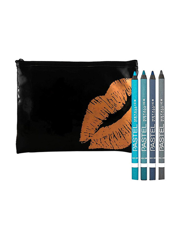 Pastel Makeup Metallic Waterproof Long Lasting Eyeliner Pencil, 4 Pieces, Multicolour
Pastel Makeup Metallic Waterproof Long Lasting Eyeliner Pencil, 4 Pieces, Multicolour